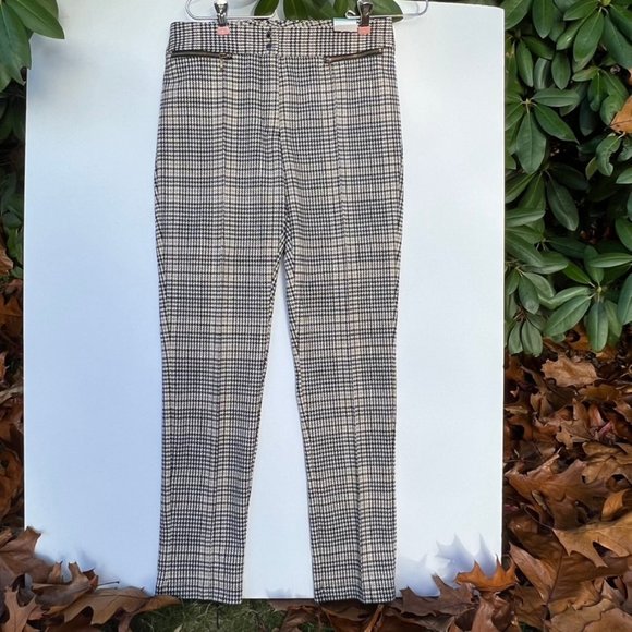 J McLaughlin Yara Pant NWT Sz 4 BL & Beige - Picture 1 of 4
